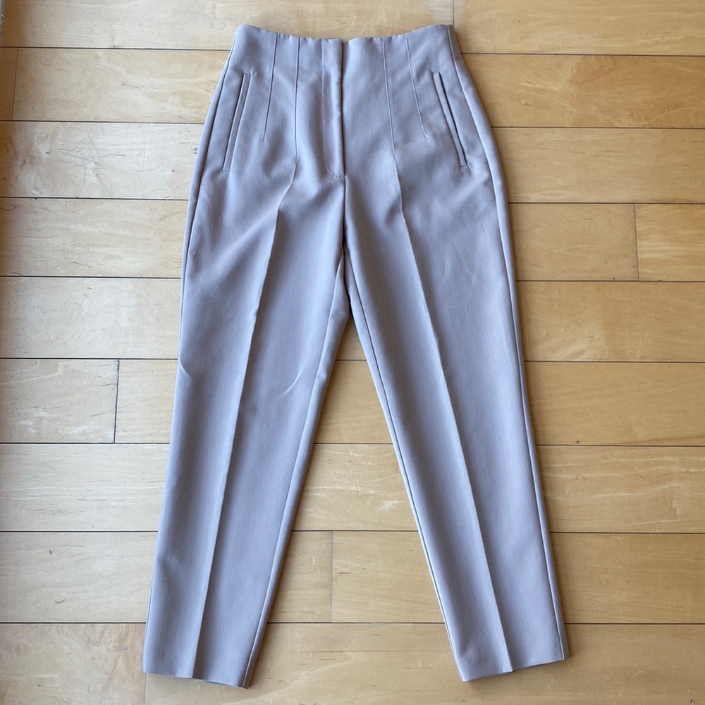 High waisted taupe Zara pants, size M